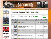 Tablet Screenshot of bloomerusedhorsetrailerdealer.com